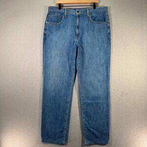 Aviator Relax Boyfriend Jeans Women 34 Blue Lightwash Made in USA Style Function